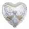 2 pcs Heart Shaped Wedding Groom Tuxedo and Bride Dress 14" Foil Balloons Set